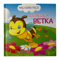 Čebelica Betka iz zbirke Mali koristneži, platnica na belem ozadju