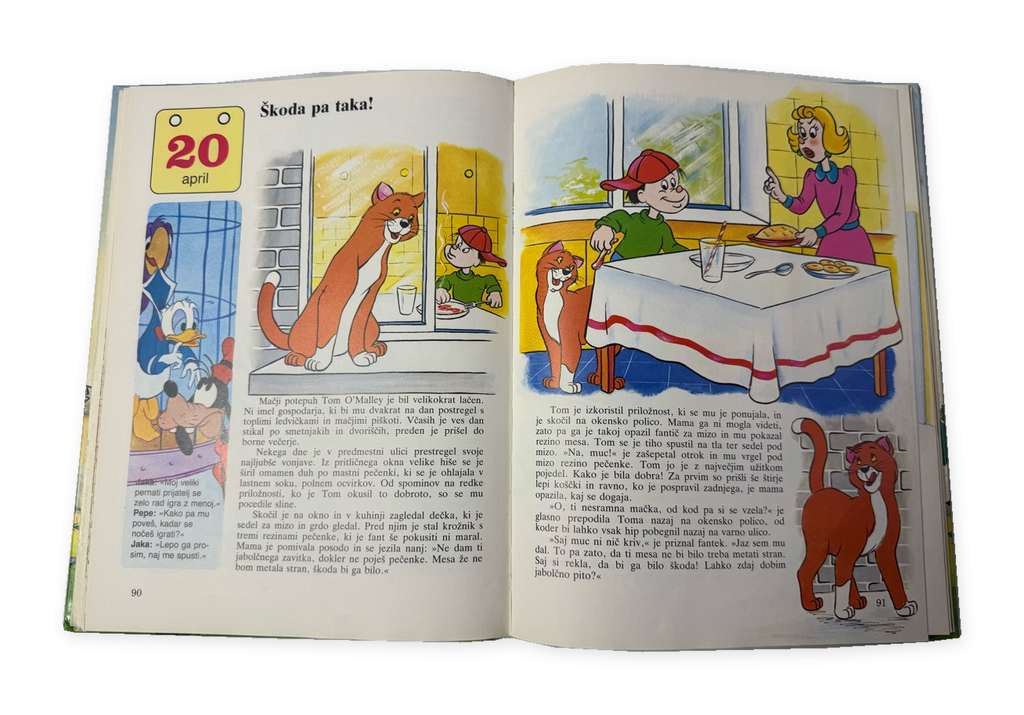 Zgodbe za vsak dan v letu – Pomlad: odprta knjiga s stranema 90 in 91