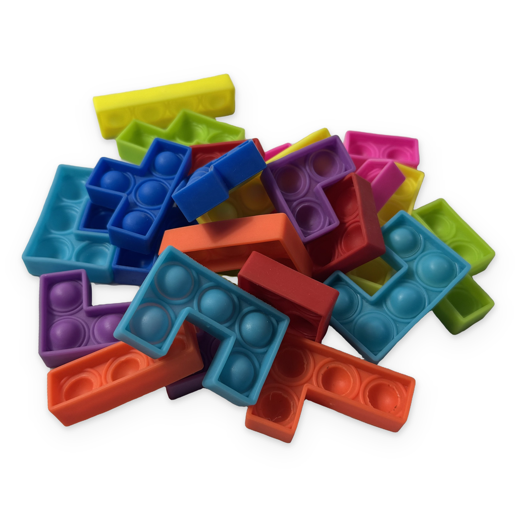 Posamezni silikonski kosi pop it tetris sestavljanke