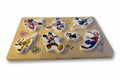 Lesena sestavljanka z barvitimi Disney liki (129)