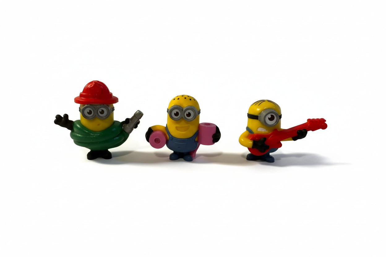 Mini figurice Minions – zabavni komplet (glasbenik, delavec in športnik) (203)