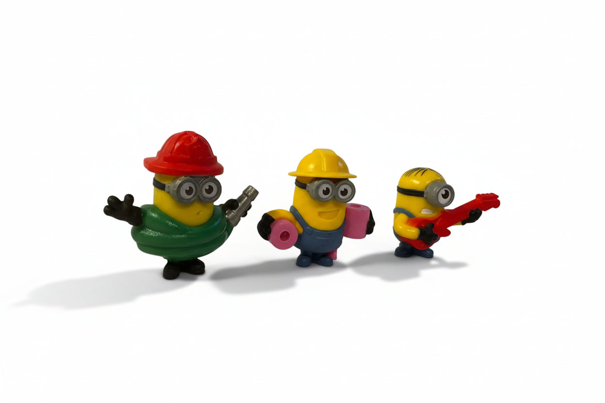 Mini figurice Minions – zabavni komplet (glasbenik, delavec in športnik) (203)