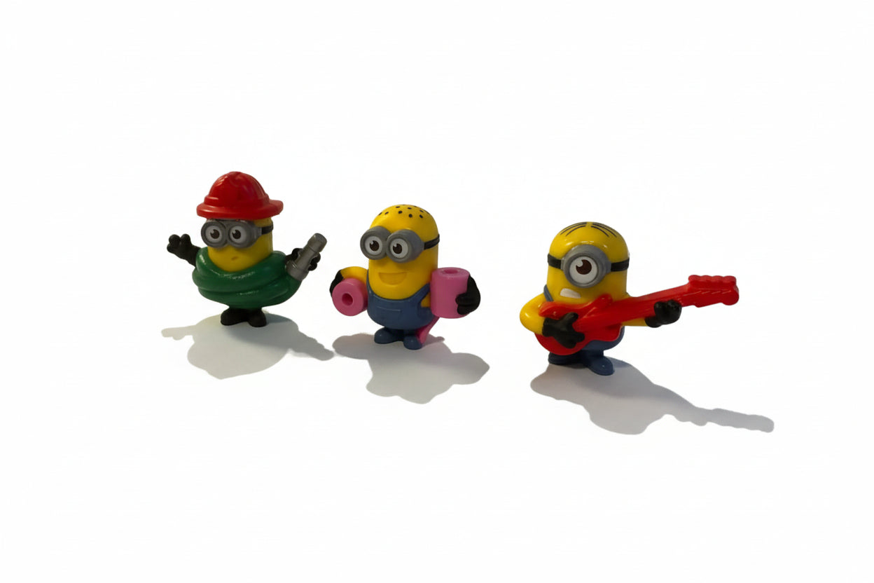Mini figurice Minions – zabavni komplet (glasbenik, delavec in športnik) (203)