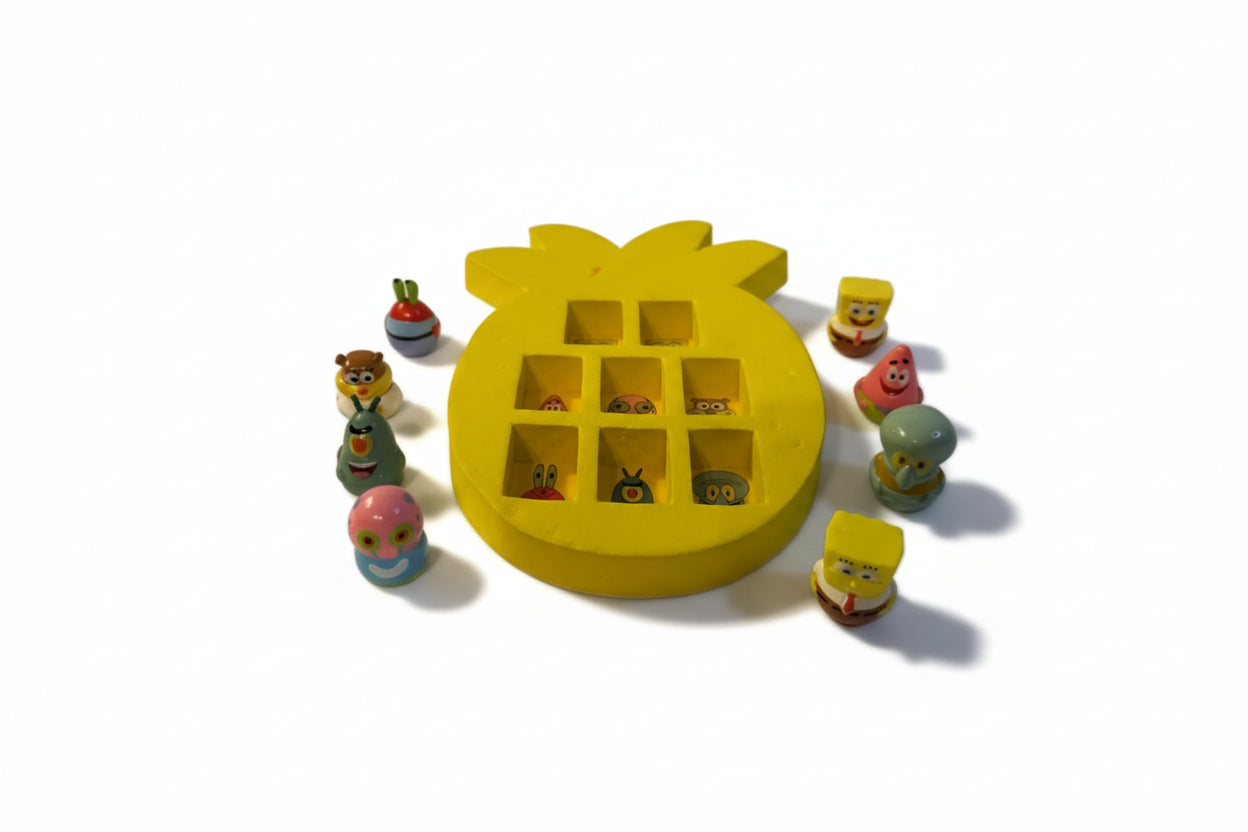 Lesena miselna igra – SpongeBob kvadratnik (spominska / razvrščevalna igra) (226)