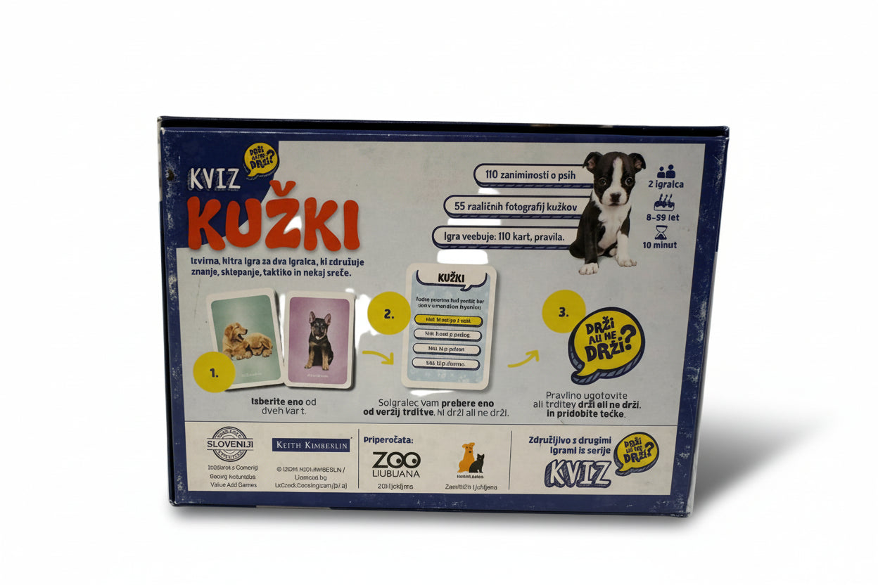 Kviz Kužki – družabna kartaška igra o psih (228)