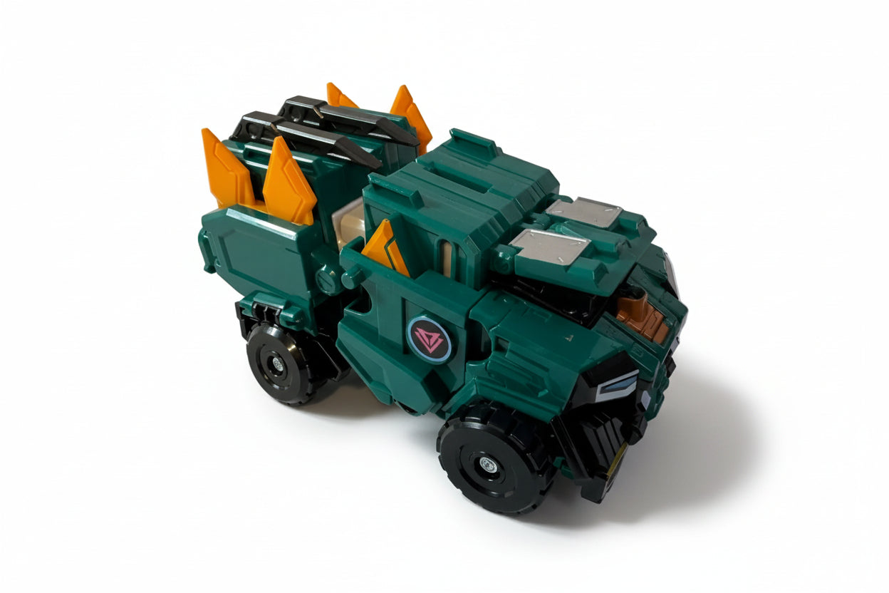 Quantum Heroes Dinoster – Raptor Chyron (transformer vozilo + robot + dodatki) (234)