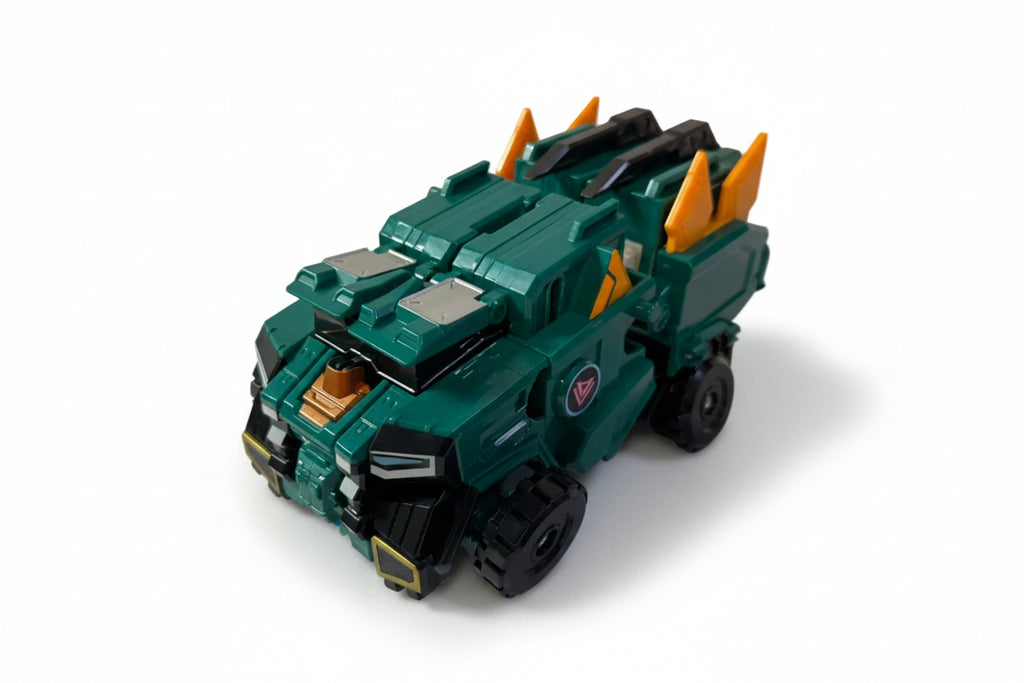 Quantum Heroes Dinoster – Raptor Chyron (transformer vozilo + robot + dodatki) (234)