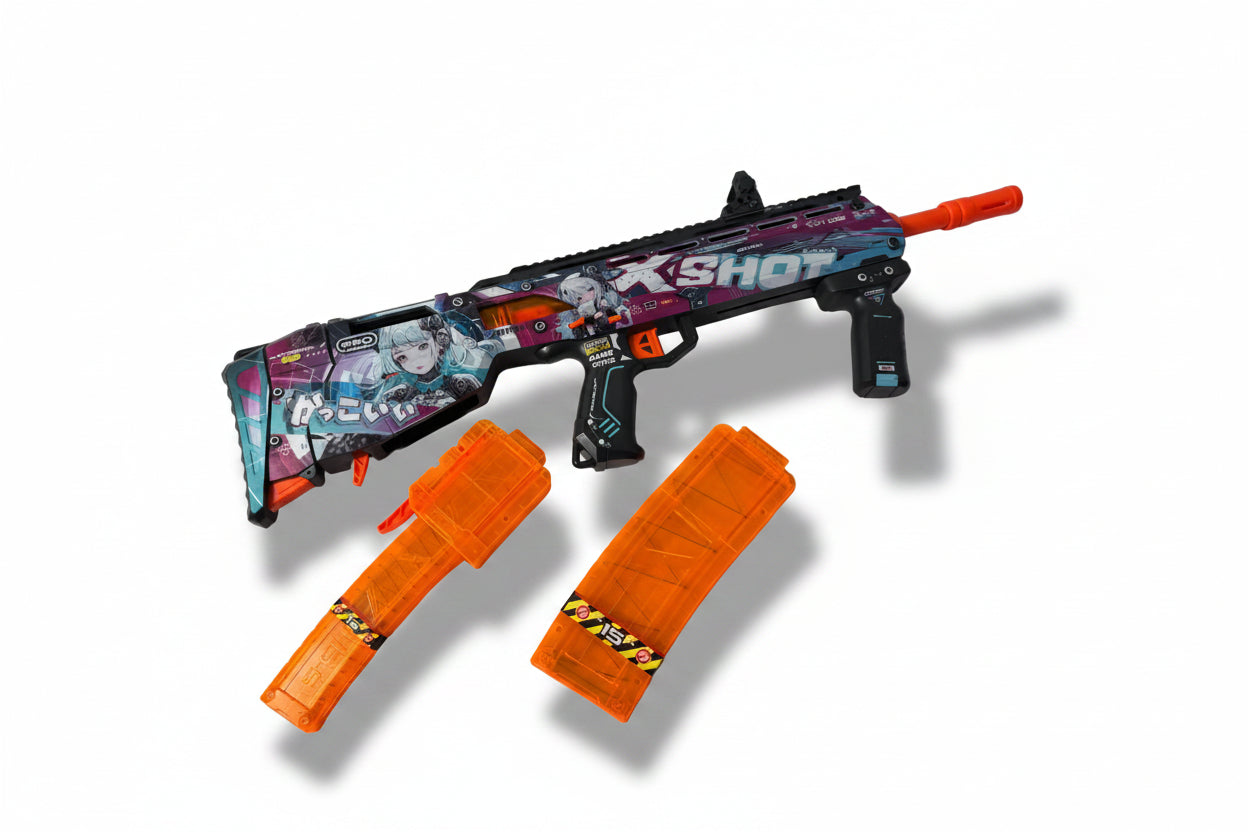 X-Shot Skins Pro Series Long Shot foam dart blaster z 2 nabojnikoma (340)