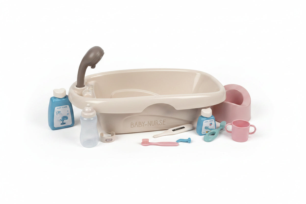 Smoby Baby Nurse kopalna kad z dodatki za punčke (374)