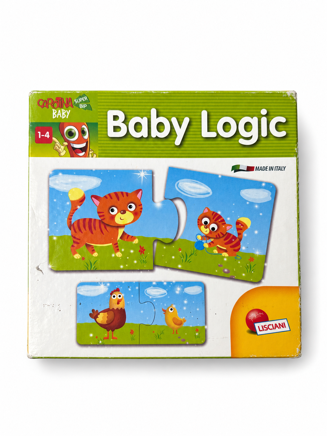 Lisciani Carotina Baby Logic – originalna škatla z vidnimi znaki uporabe