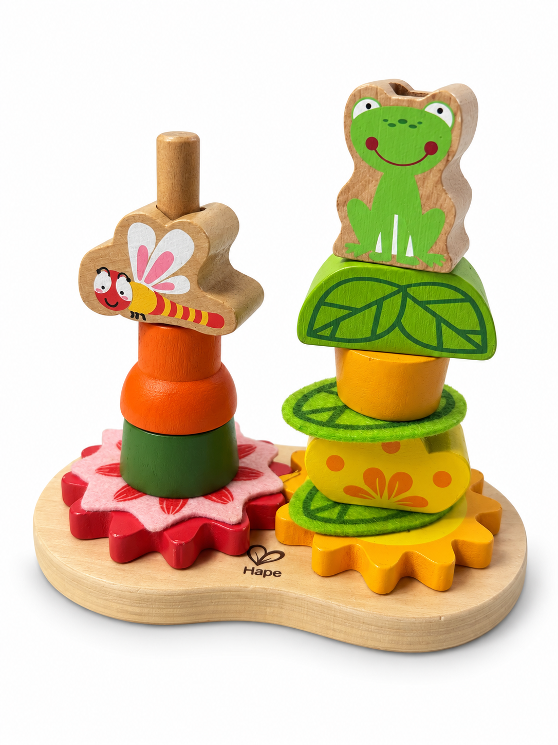 Hape Garden Stacker – lesena vrtna natikanka, pogled spredaj