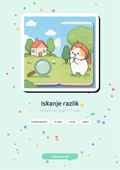 Iskanje razlik – naslovnica PDF delovnih listov