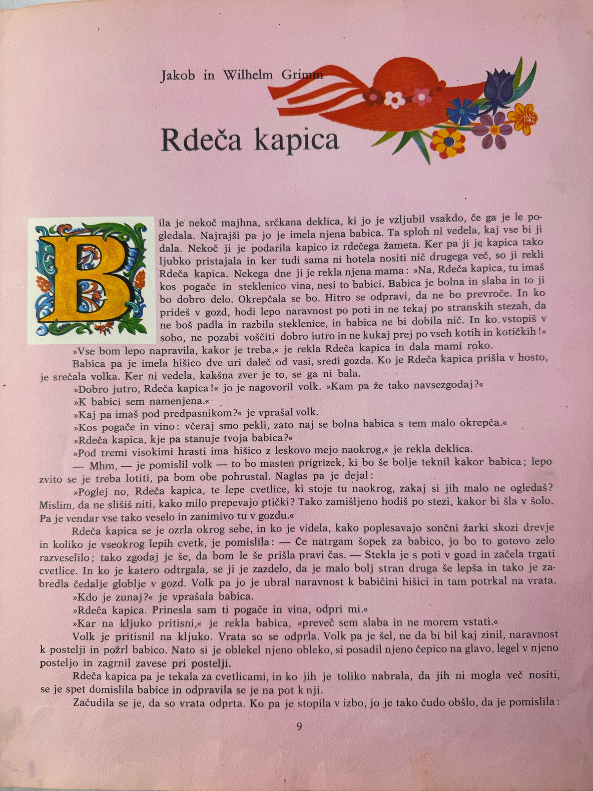 Najlepše pravljice – Rdeča kapica, izvirna fotografija strani 9