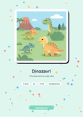 Pobarvanka Dinozavri – naslovnica