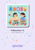 Poštevanka 1–5 – naslovnica PDF delovnih listov