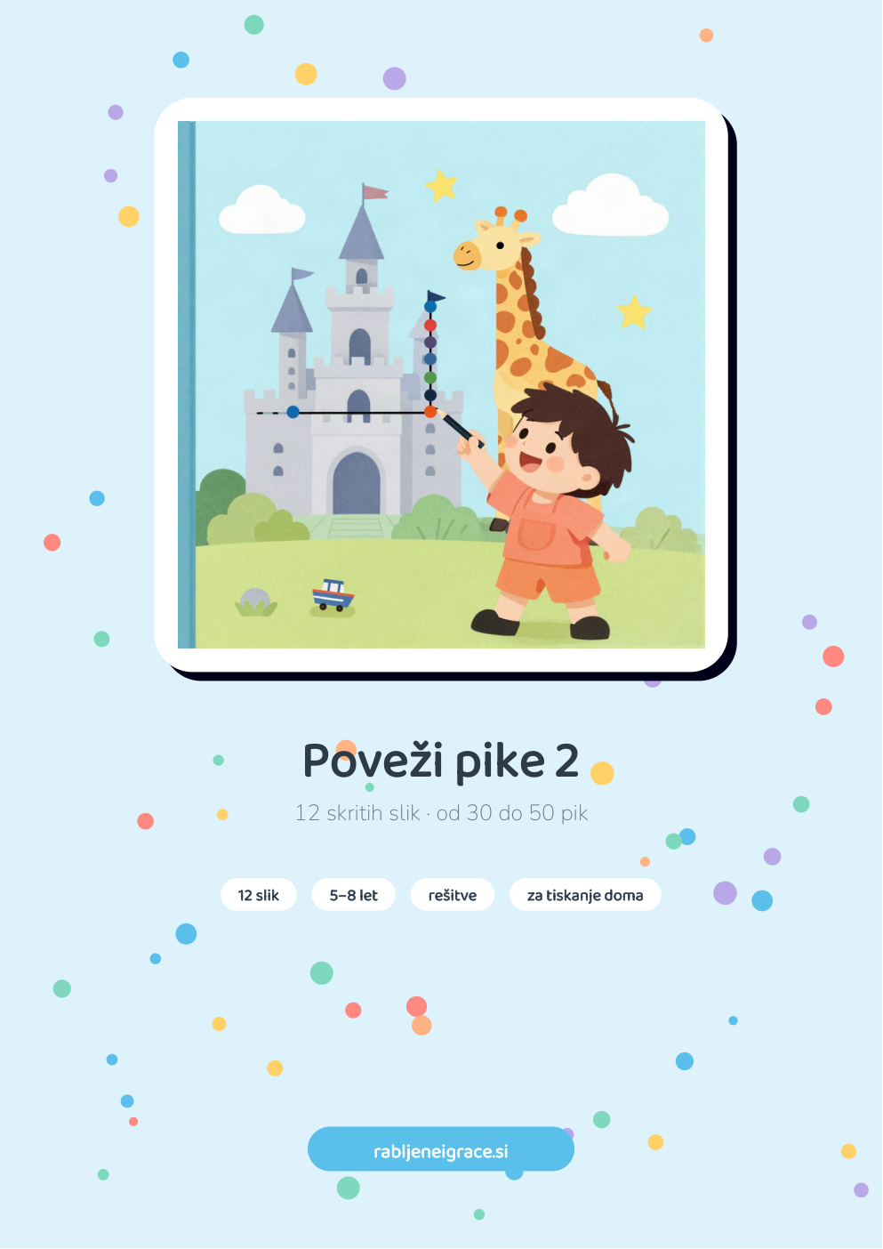 Poveži pike 2: 1–50 – naslovnica PDF-ja