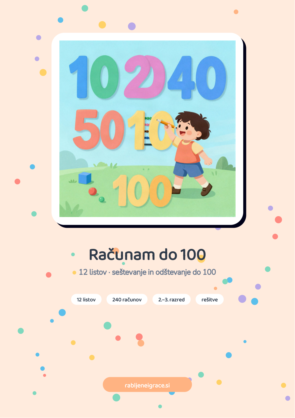 Računam do 100 – naslovnica