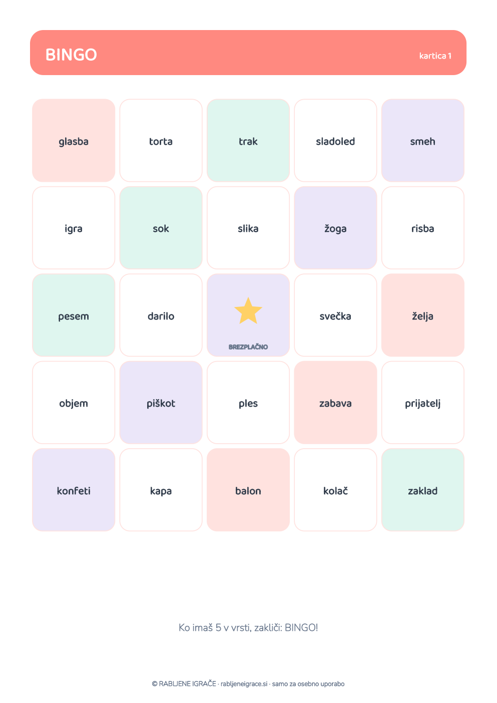Bingo kartica