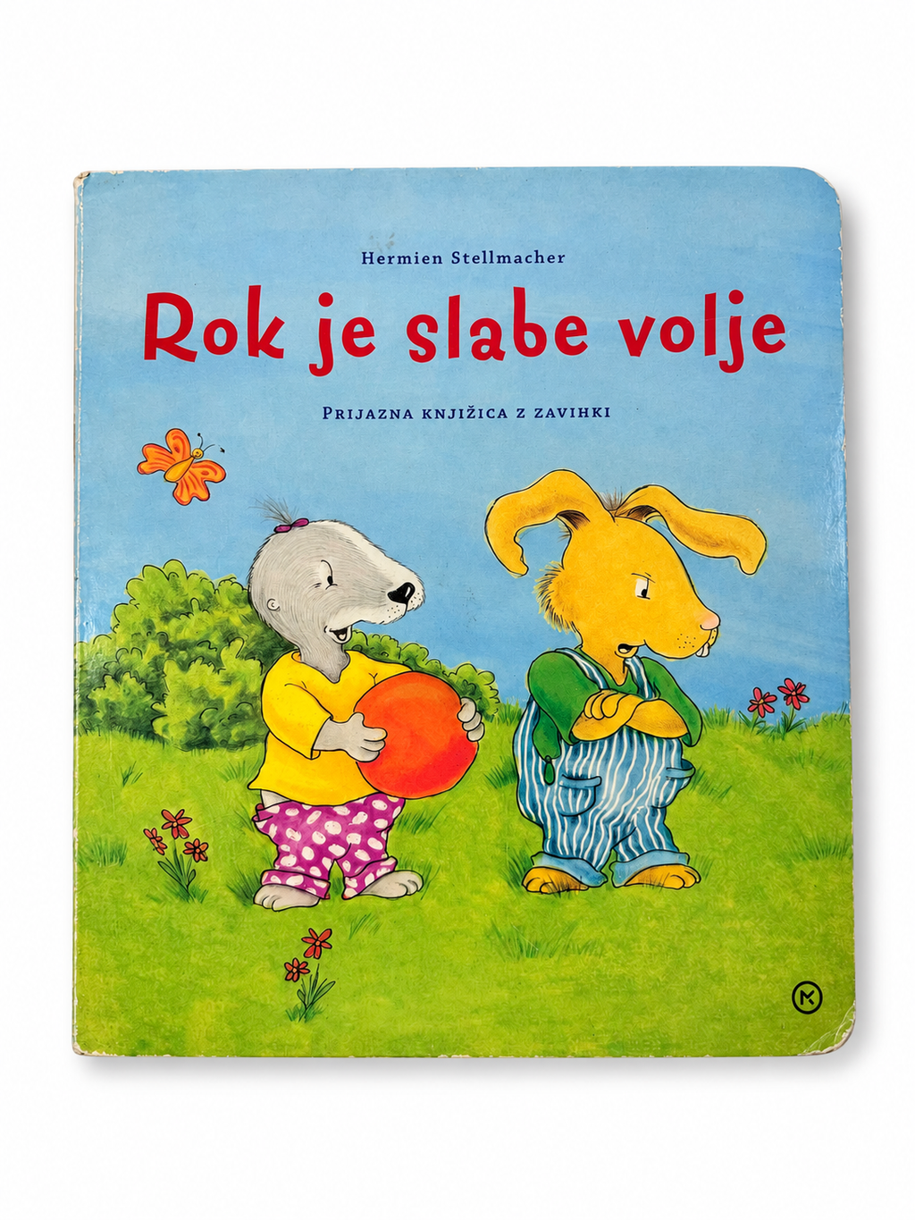 Rok je slabe volje avtorice Hermien Stellmacher – platnica rabljene knjižice z zavihki